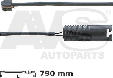 AVS Autoparts 340753 - Contact d'avertissement, usure des plaquettes de frein cwaw.fr