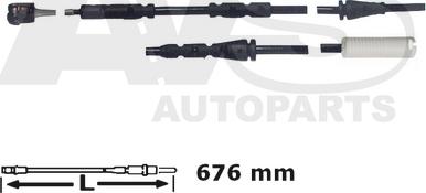 AVS Autoparts 340713 - Contact d'avertissement, usure des plaquettes de frein cwaw.fr