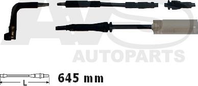 AVS Autoparts 340712 - Contact d'avertissement, usure des plaquettes de frein cwaw.fr