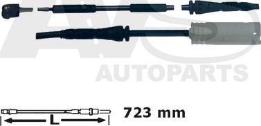 AVS Autoparts 340736 - Contact d'avertissement, usure des plaquettes de frein cwaw.fr