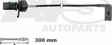 AVS Autoparts 341330 - Contact d'avertissement, usure des plaquettes de frein cwaw.fr