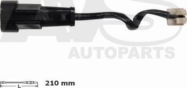 AVS Autoparts 340311 - Contact d'avertissement, usure des plaquettes de frein cwaw.fr