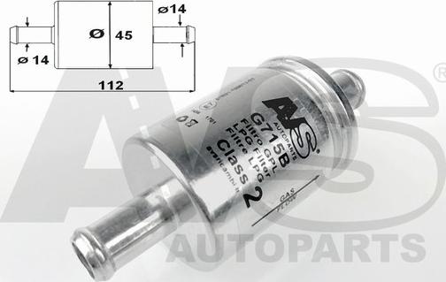 AVS Autoparts G715B - Filtre à carburant cwaw.fr