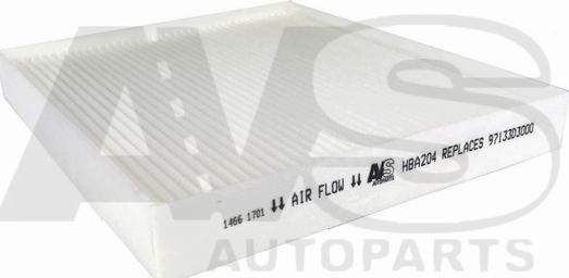 AVS Autoparts HBA204 - Filtre, air de l'habitacle cwaw.fr