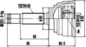 Aywiparts AW1510041 - Jeu de joints, arbre de transmission cwaw.fr