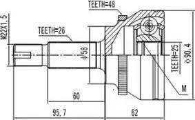 Aywiparts AW1510183A - Jeu de joints, arbre de transmission cwaw.fr