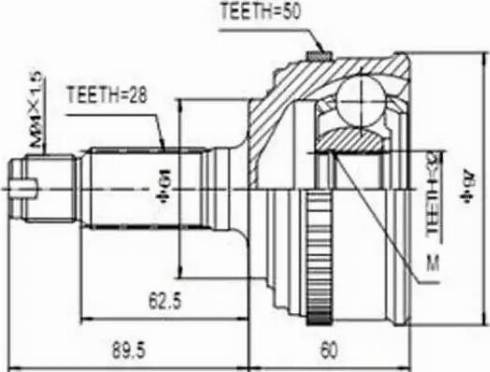 Aywiparts AW1510187A - Jeu de joints, arbre de transmission cwaw.fr