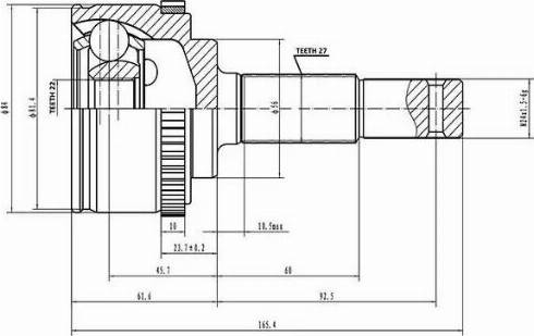 Aywiparts AW1510129A - Jeu de joints, arbre de transmission cwaw.fr