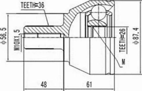 Aywiparts AW1510393 - Jeu de joints, arbre de transmission cwaw.fr