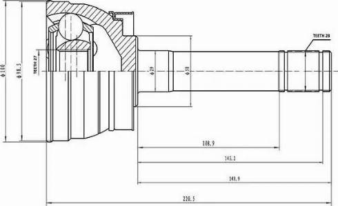 Aywiparts AW1510212 - Jeu de joints, arbre de transmission cwaw.fr