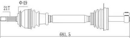 Aywiparts AW1530115 - Arbre de transmission cwaw.fr