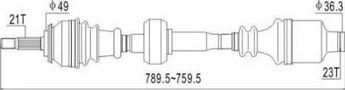 Aywiparts AW1530113 - Arbre de transmission cwaw.fr