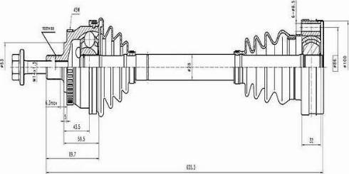 Euro Driveline AD215A - Arbre de transmission cwaw.fr