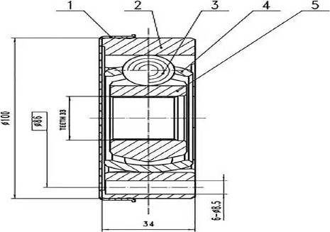 Aywiparts AW1520420 - Jeu de joints, arbre de transmission cwaw.fr