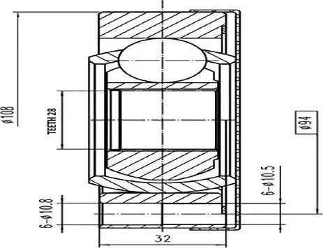 Aywiparts AW1520704 - Jeu de joints, arbre de transmission cwaw.fr