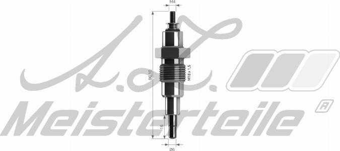 A.Z. Meisterteile AZMT-49-040-1046 - Bougie de préchauffage cwaw.fr