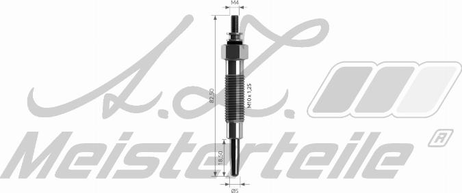 A.Z. Meisterteile AZMT-49-040-1063 - Bougie de préchauffage cwaw.fr