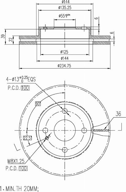 A.Z. Meisterteile AZMT-44-024-1445 - Disque de frein cwaw.fr