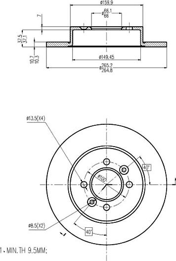 A.Z. Meisterteile AZMT-44-024-1442 - Disque de frein cwaw.fr