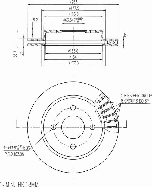 A.Z. Meisterteile AZMT-44-024-1453 - Disque de frein cwaw.fr