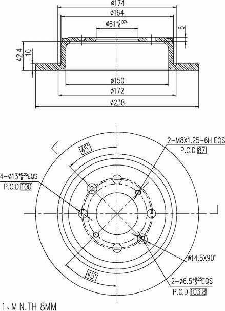 A.Z. Meisterteile AZMT-44-024-1452 - Disque de frein cwaw.fr