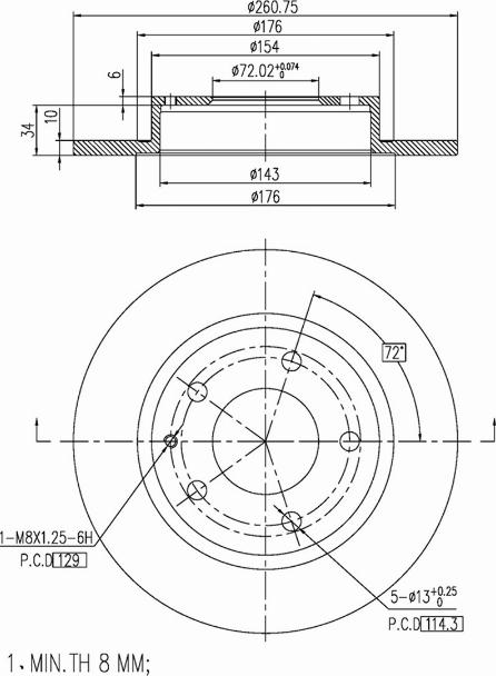 A.Z. Meisterteile AZMT-44-024-1463 - Disque de frein cwaw.fr