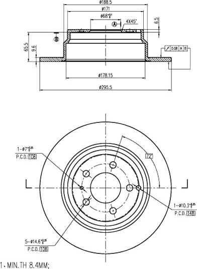 A.Z. Meisterteile AZMT-44-024-1467 - Disque de frein cwaw.fr