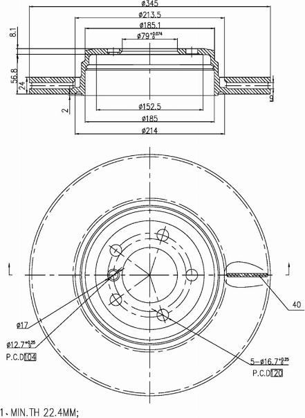 A.Z. Meisterteile AZMT-44-024-1418 - Disque de frein cwaw.fr