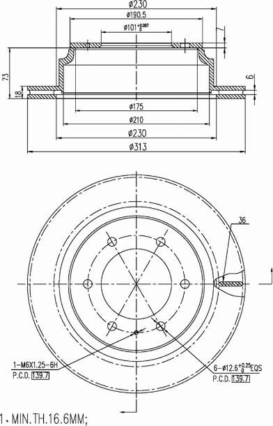 A.Z. Meisterteile AZMT-44-024-1482 - Disque de frein cwaw.fr