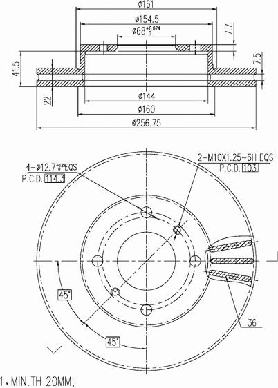 A.Z. Meisterteile AZMT-44-024-1429 - Disque de frein cwaw.fr