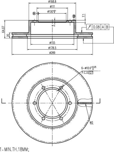 A.Z. Meisterteile AZMT-44-024-1474 - Disque de frein cwaw.fr