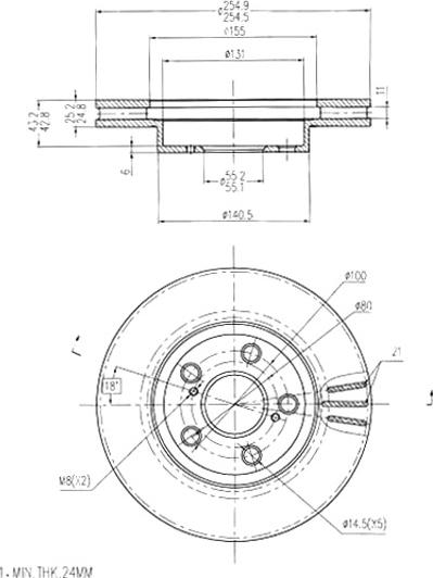 A.Z. Meisterteile AZMT-44-024-1477 - Disque de frein cwaw.fr