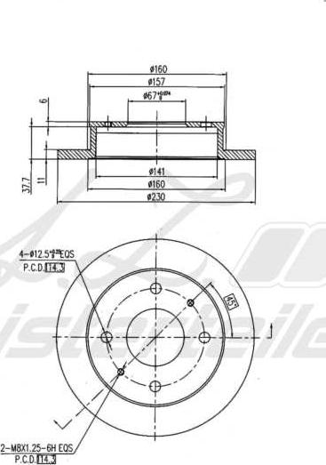 A.Z. Meisterteile AZMT-44-024-1549 - Disque de frein cwaw.fr