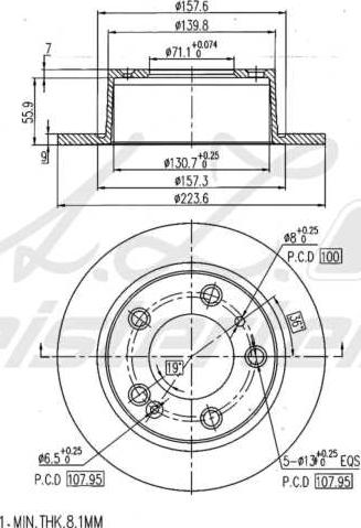 A.Z. Meisterteile AZMT-44-024-1545 - Disque de frein cwaw.fr