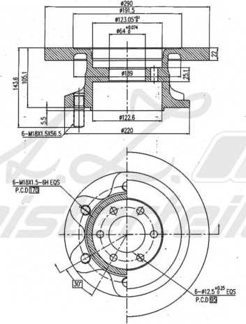 A.Z. Meisterteile AZMT-44-024-1546 - Disque de frein cwaw.fr