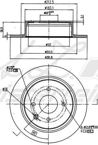 A.Z. Meisterteile AZMT-44-024-1555 - Disque de frein cwaw.fr