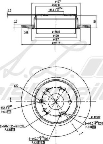 A.Z. Meisterteile AZMT-44-024-1556 - Disque de frein cwaw.fr