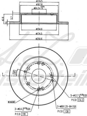 A.Z. Meisterteile AZMT-44-024-1558 - Disque de frein cwaw.fr