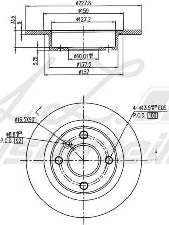 A.Z. Meisterteile AZMT-44-024-1553 - Disque de frein cwaw.fr