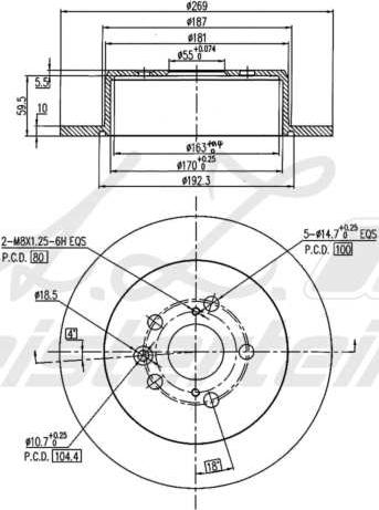 A.Z. Meisterteile AZMT-44-024-1560 - Disque de frein cwaw.fr