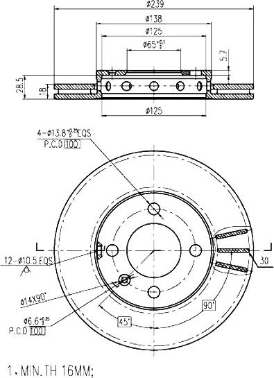 A.Z. Meisterteile AZMT-44-024-1501 - Disque de frein cwaw.fr