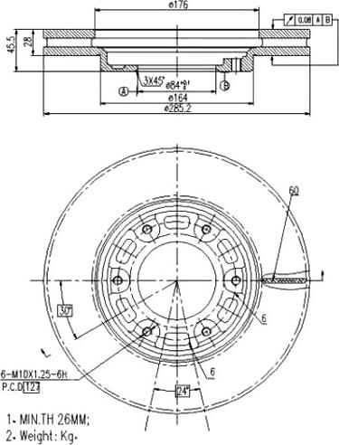 A.Z. Meisterteile AZMT-44-024-1534 - Disque de frein cwaw.fr