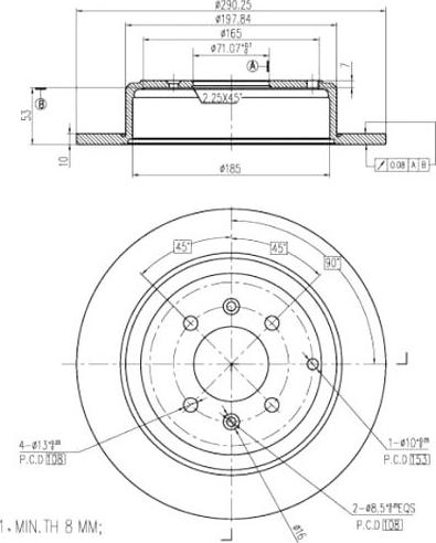 A.Z. Meisterteile AZMT-44-024-1521 - Disque de frein cwaw.fr