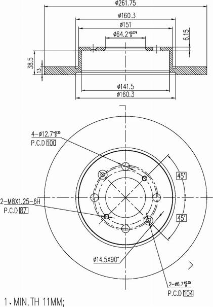 A.Z. Meisterteile AZMT-44-024-1523 - Disque de frein cwaw.fr