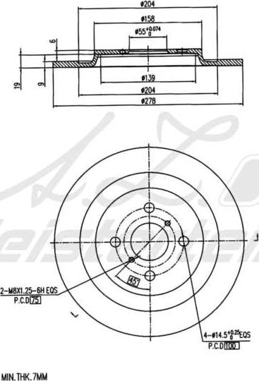 A.Z. Meisterteile AZMT-44-024-1572 - Disque de frein cwaw.fr