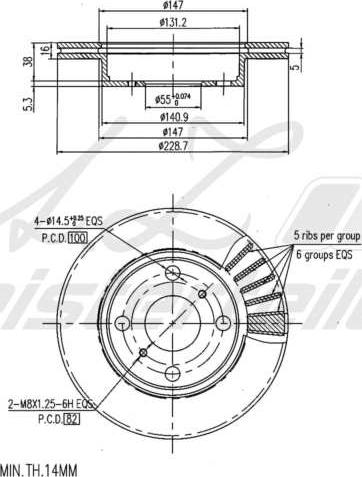 A.Z. Meisterteile AZMT-44-024-1690 - Disque de frein cwaw.fr