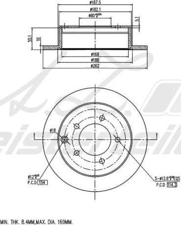 A.Z. Meisterteile AZMT-44-024-1647 - Disque de frein cwaw.fr