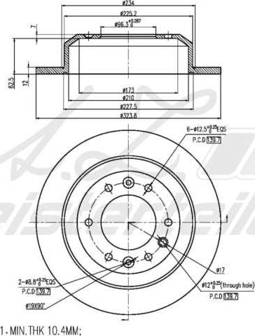 A.Z. Meisterteile AZMT-44-024-1661 - Disque de frein cwaw.fr