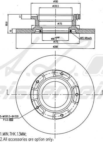 A.Z. Meisterteile AZMT-44-024-1602 - Disque de frein cwaw.fr