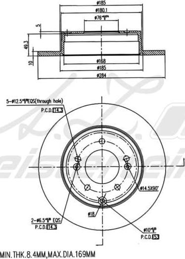 A.Z. Meisterteile AZMT-44-024-1615 - Disque de frein cwaw.fr